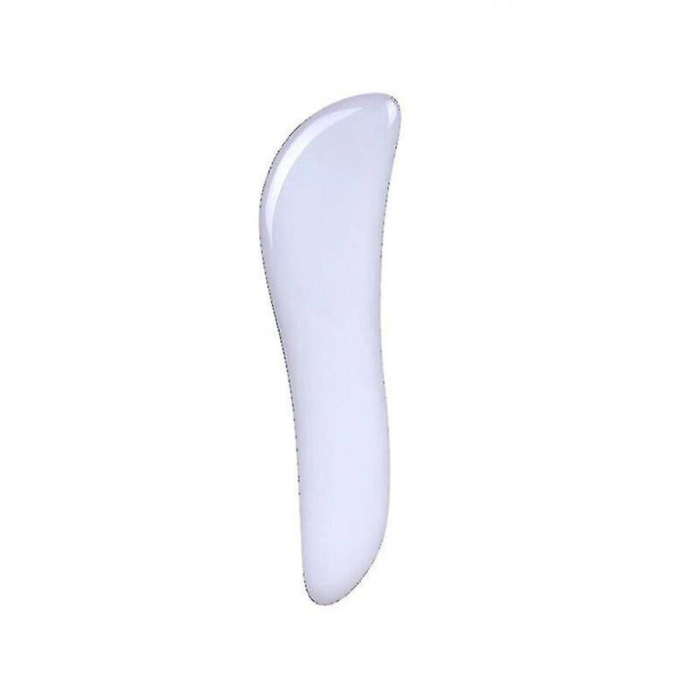 Facial Massager Natural Rose Quartz Facial Scraping Stone Beauty Tool [white]