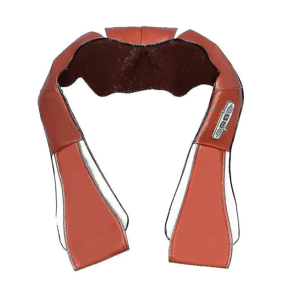 Hkhbjs Brown (Brown)Electric Heating Multifunctional Kneading Shawl Waist And Cervical Vertebra Massager