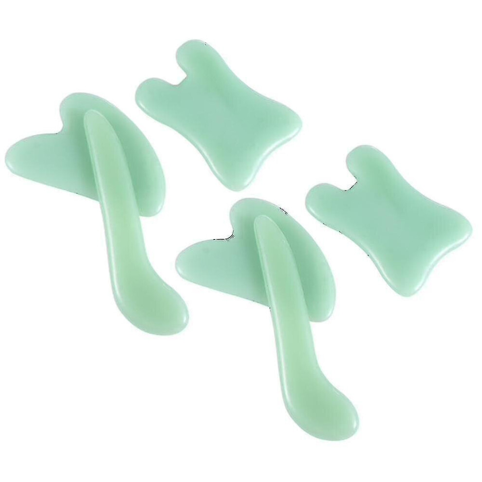 Hkhbjs 6Pcs Gua Sha Massage Board Acupuncture Point Scrape Face Body Massager Kit