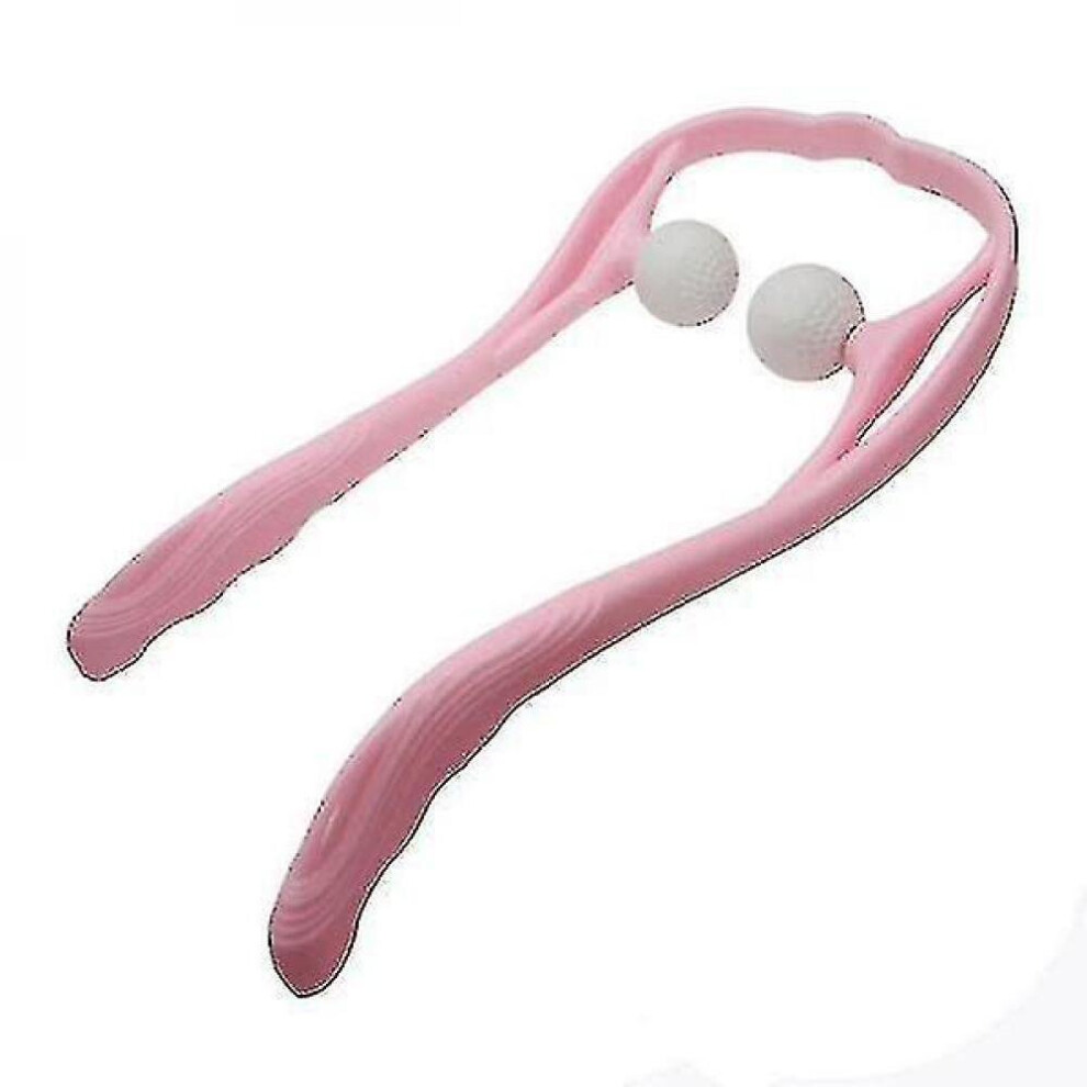 Hkhbjs Pink Neck Control Roller Relief Fatigue Massage(Pink)