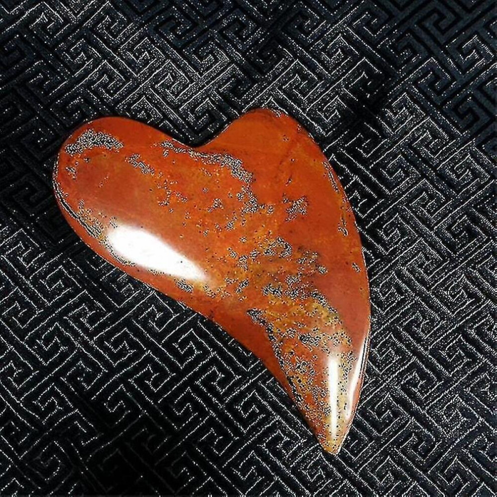 Hkhbjs Red Bian Stone Gouache Scraper Natural Stone Guasha Board Facial Eye Body Scraping Massage Miter