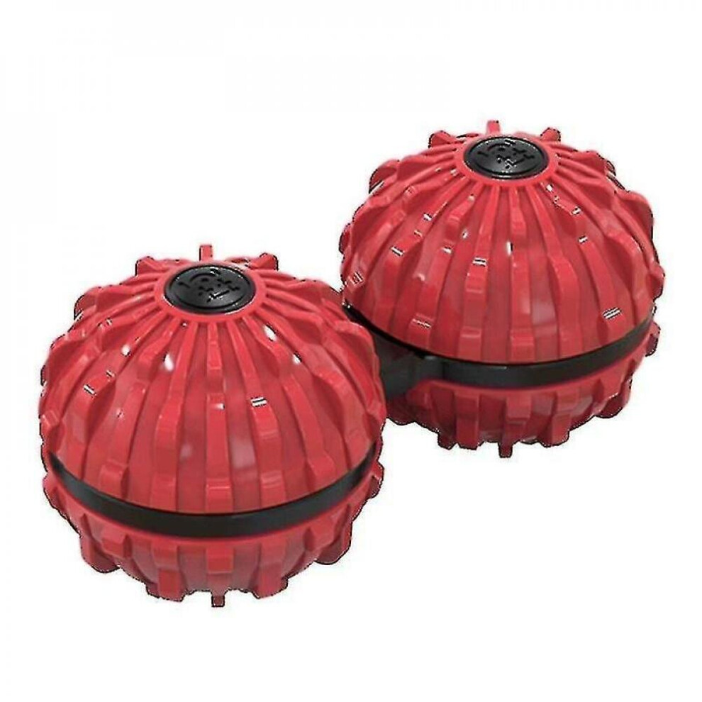 Hkhbjs Red Abs Siamese Massage Ball- Relieve Fatigue Acupuncture Point Massager(Red)
