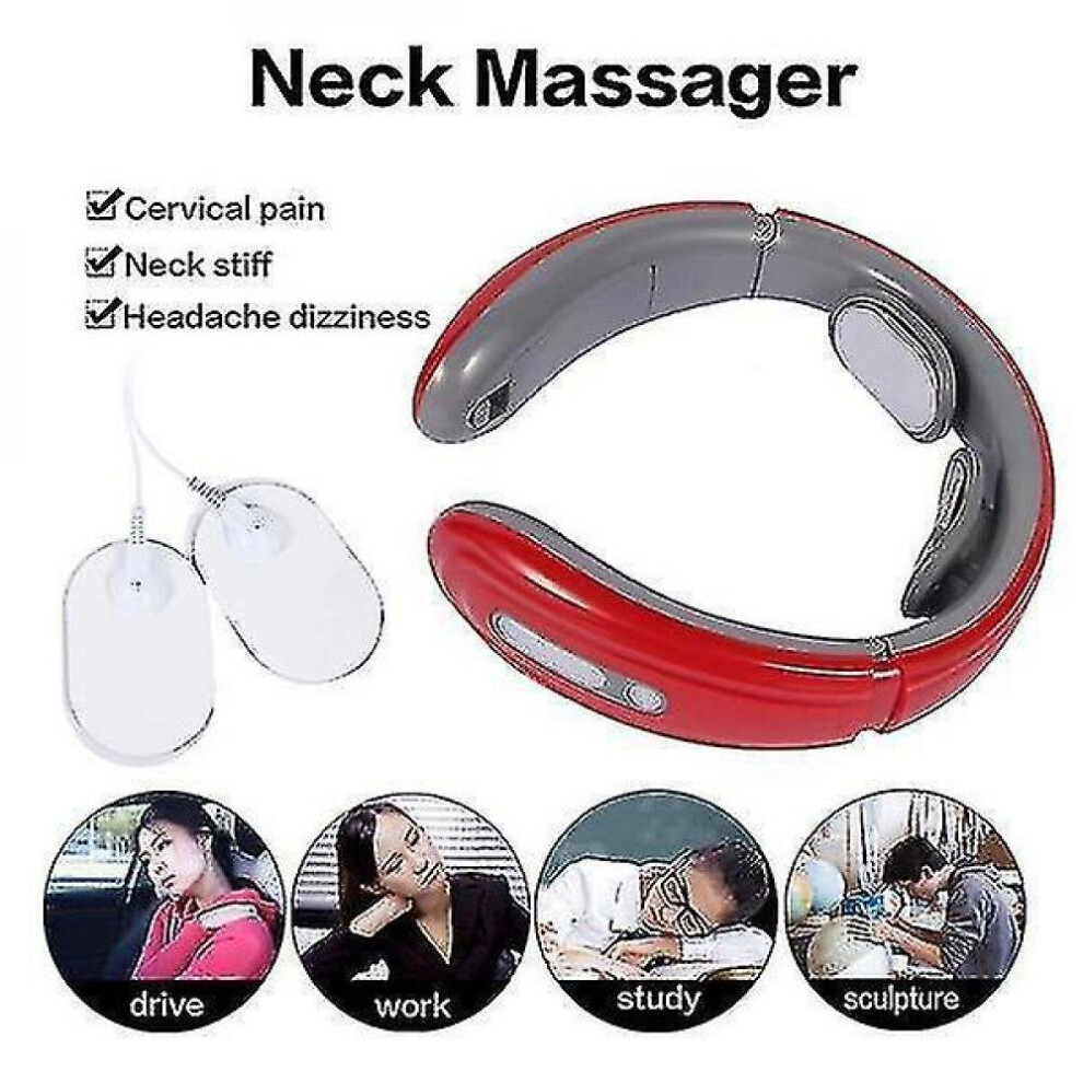 Hkhbjs Red Neck Pulse Massage Long Infrared(Red)