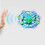 (Green) Hand Operated LED Children's Toy Drone 9
