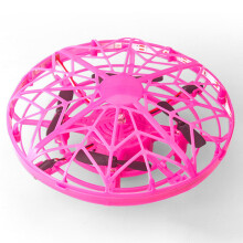 (Pink) Hand Operated LED Children's Toy Drone