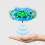 (Green) Hand Operated LED Children's Toy Drone 2