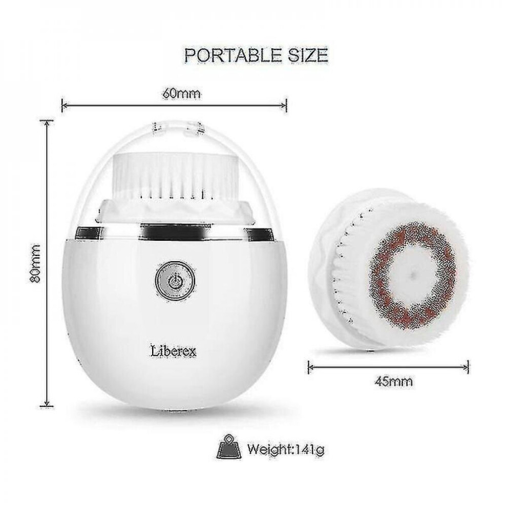 Hkhbjs Facial Cleansing Brush Sonic Massage 3 Heads Wireless Charging|Powered Facial Cleansing Devices