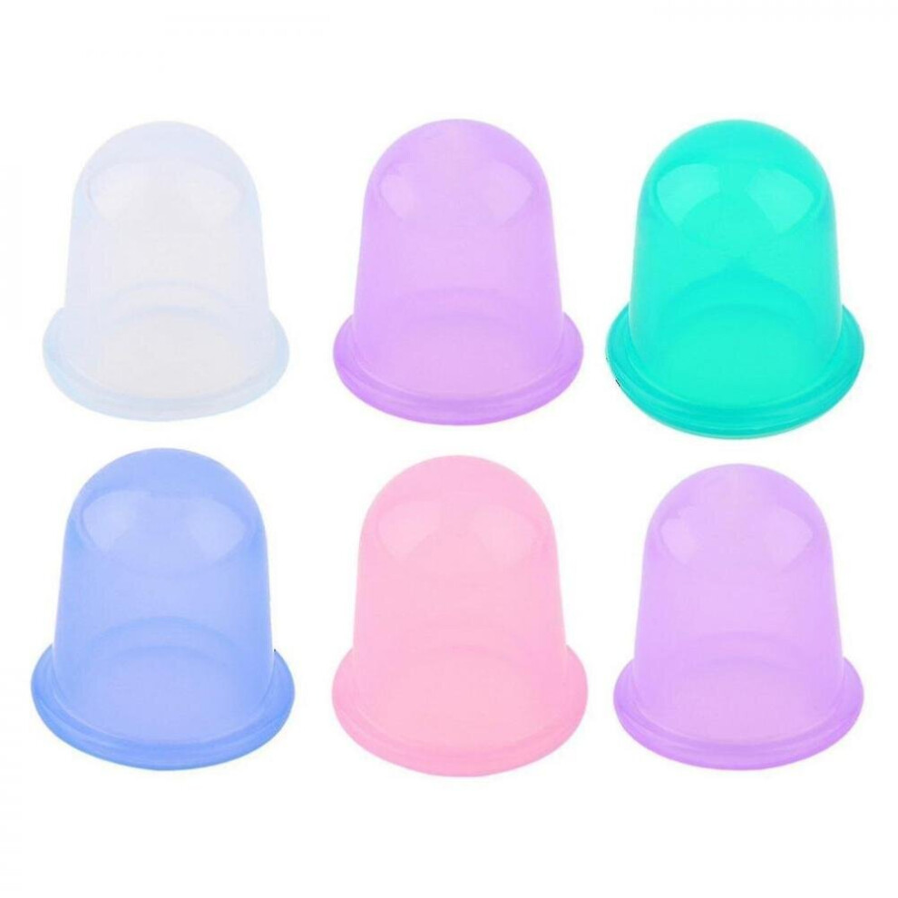 Hkhbjs Blue Silicone Vacuum Cup Suction Cups - Massage, Body, Face, Neck, Cellulite(Blue)
