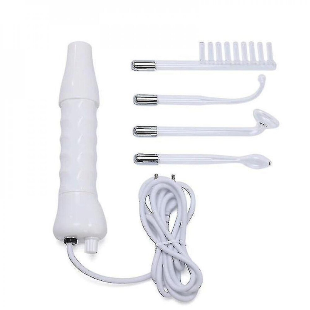 Hkhbjs High Frequency Electro Therapy Wand Glass Tube - Skin Tag Spot Acne Remover(Us Plug Host Machine)