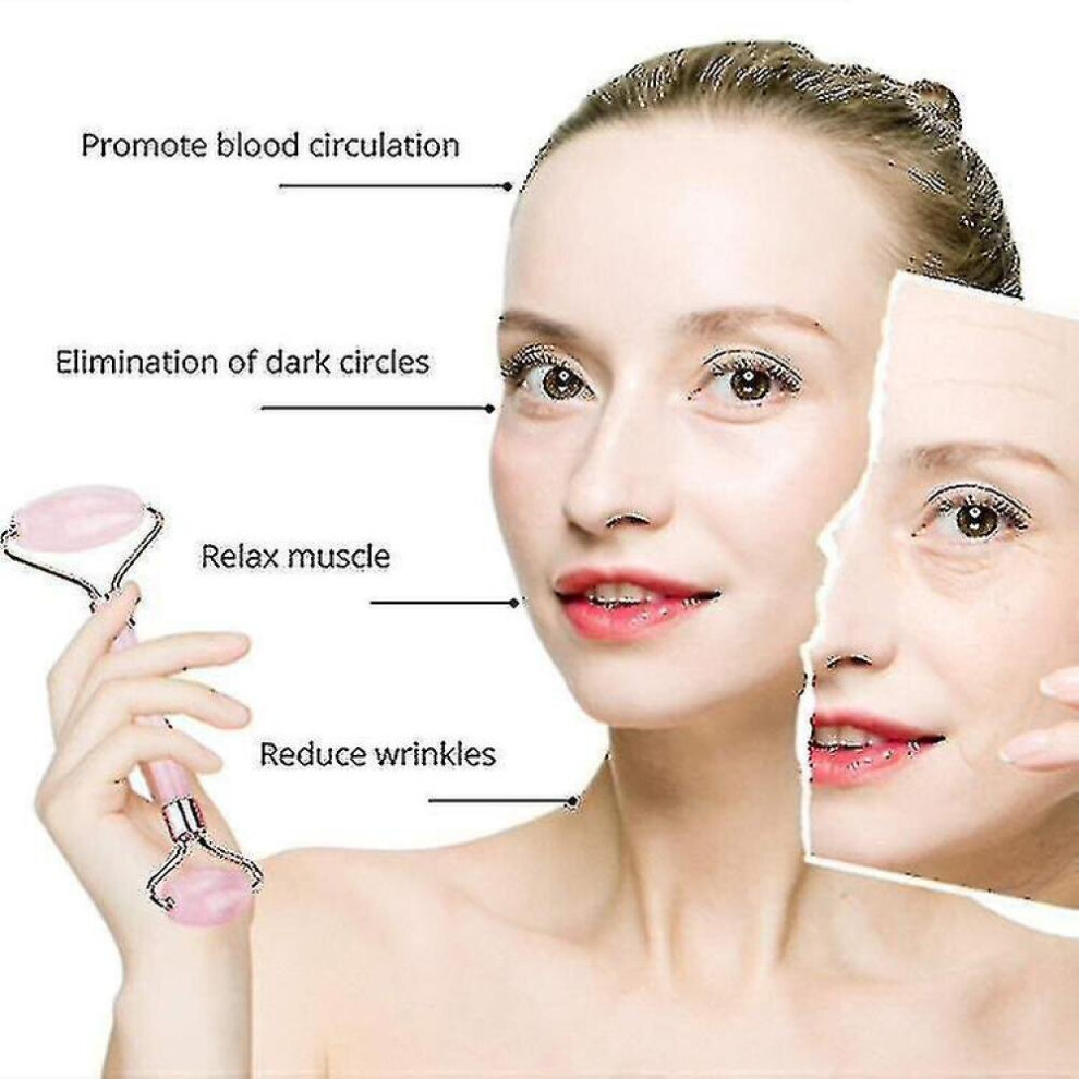 Hkhbjs Jade Roller Gua Sha, Face Roller, Facial Beauty Roller Skin Care Tools, Relieve Fine Lines And