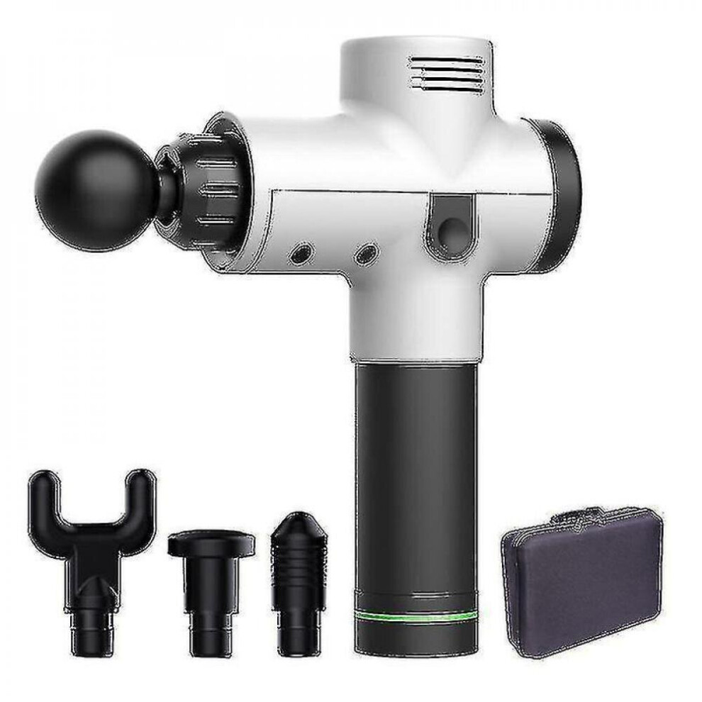 Hkhbjs White Massager H-Held Percussion Massage Gun 12.6V (British Stard)