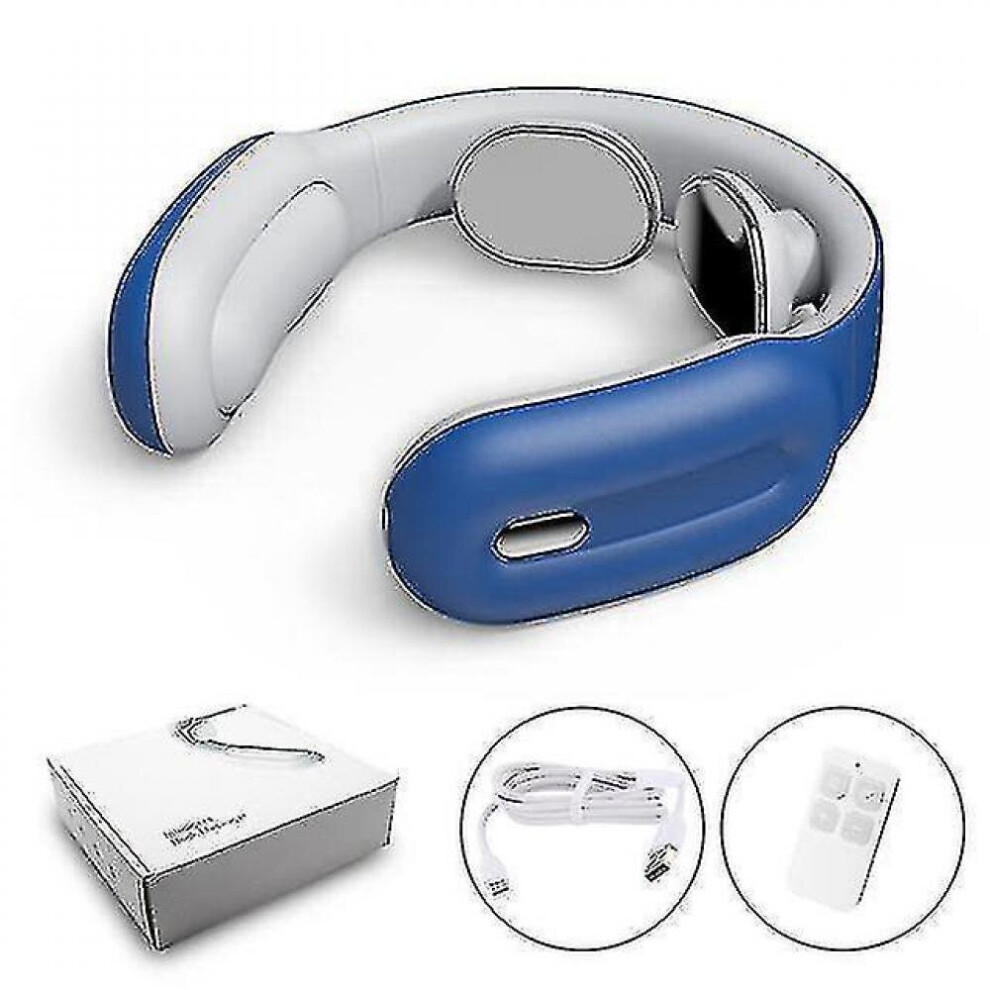 Hkhbjs Blue Smart Electric Neck And Shoulder Massager Vip Link(Button )