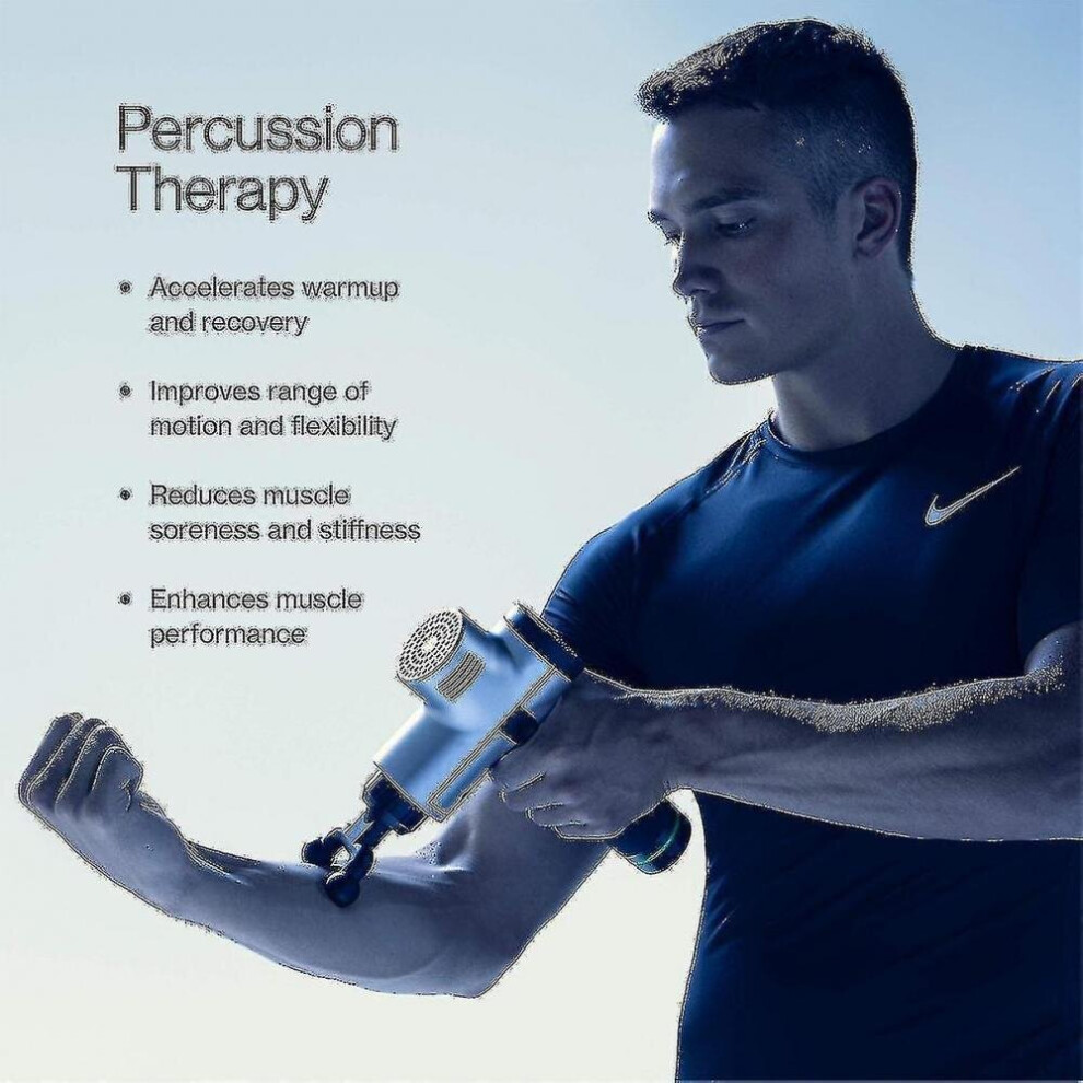 Hkhbjs Green Massager H-Held Percussion Massage Gun 25.2V (British Stard)
