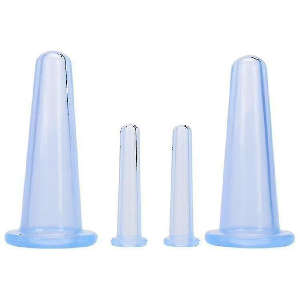 Hkhbjs Blue 7Pcs/Set Silicone Anti Cellulite Cup Vacuum(Face Cup )