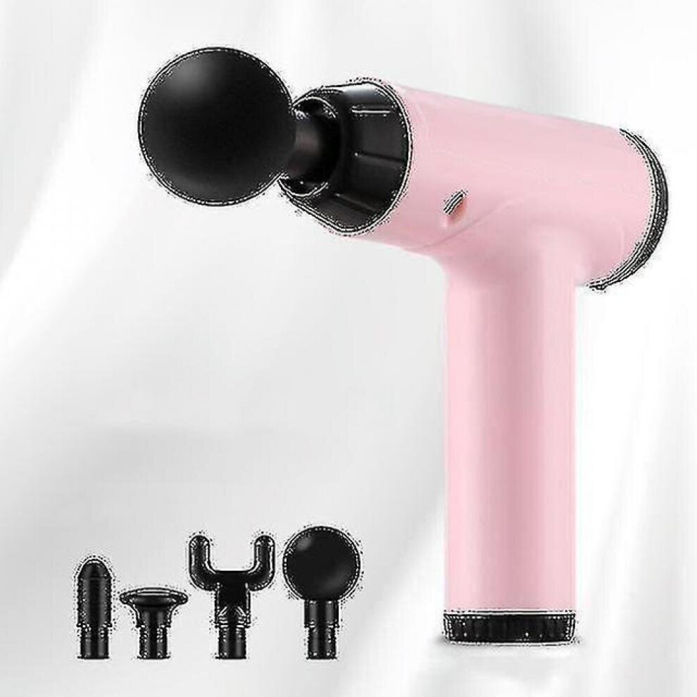 Hkhbjs Mini Massage Gun Deep Muscle Vibration Relief Pain Relax Fitness Equipment Noise Reduction Design