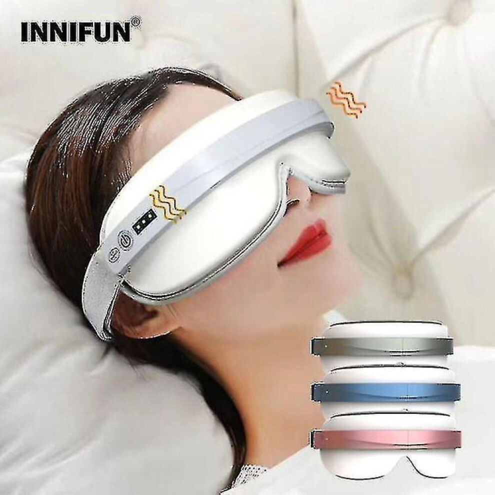 Hkhbjs Electric Eye Massager Music Hot Compress Massage Sleep Mask Airbag Vibrating Eye Care Instrument