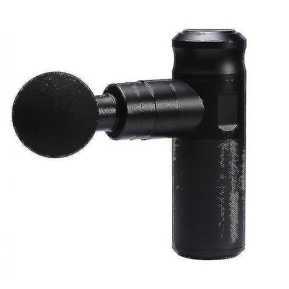 Hkhbjs Black Mini Massage Gun Fascia Gun Neck Massager Electric Vibrator Muscle Relaxation Pain Relief For