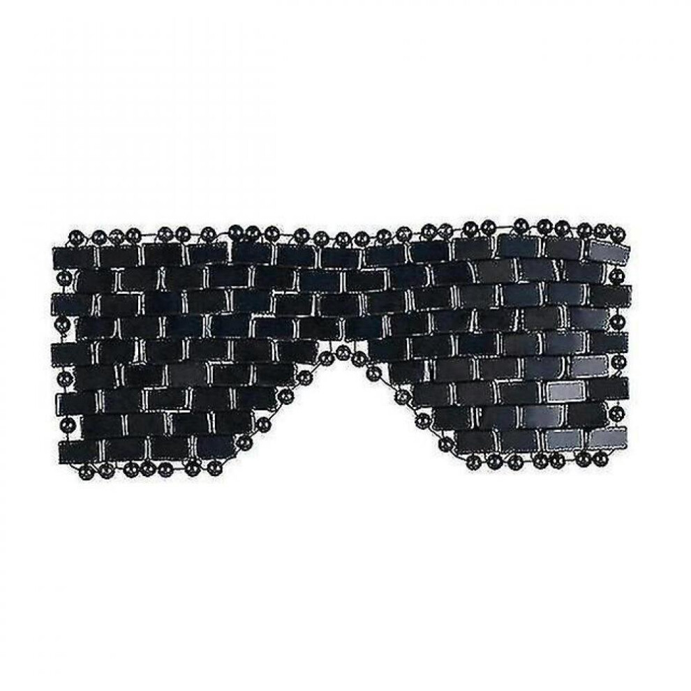 Hkhbjs Black Natural Jade Eyeshade Eye Patch Eye Mask Eye Relaxation Massage Stone|Home Use Beauty Devices(Black)
