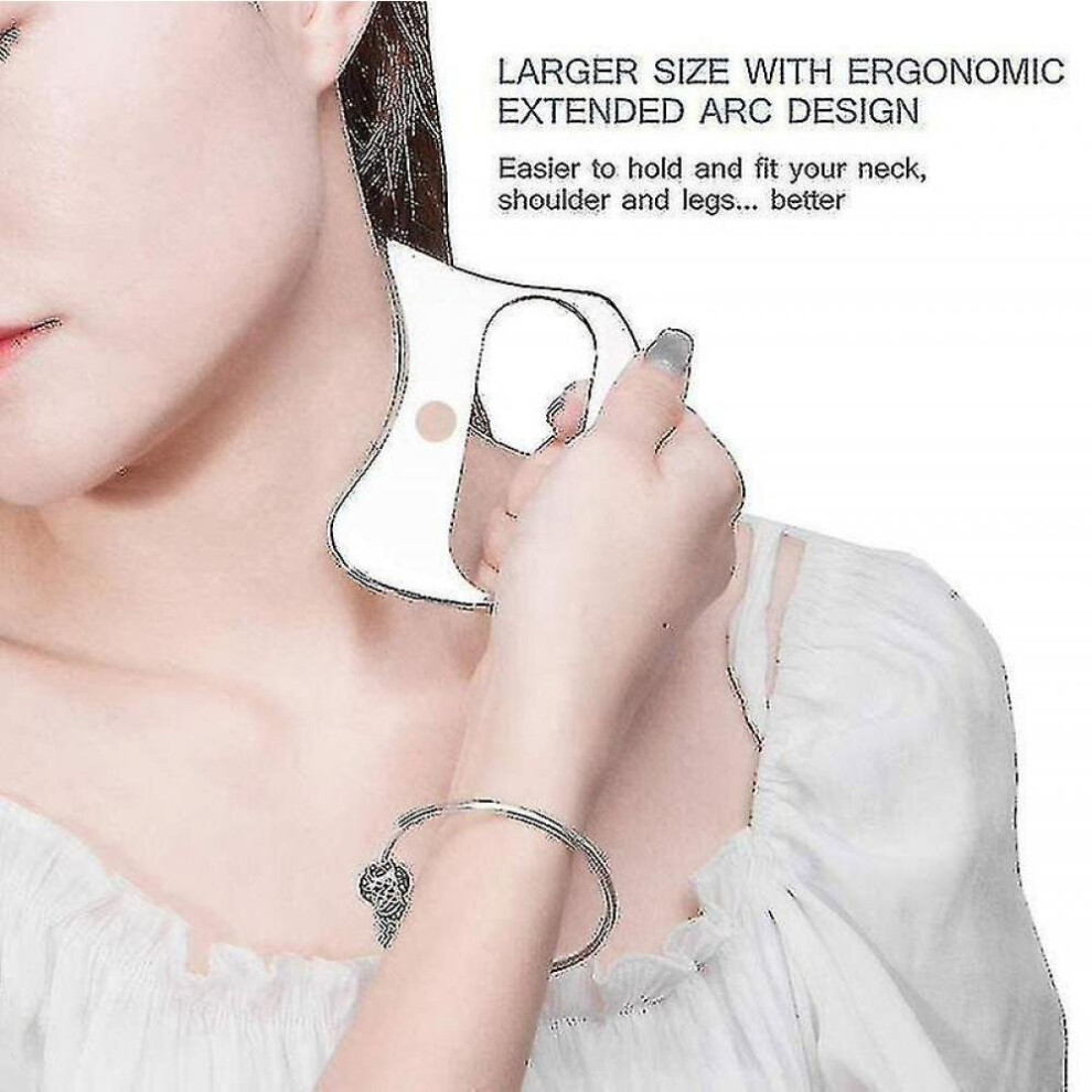 Hkhbjs Manual Stainless Steel Spatula Facial Neck Back Abdomen Beauty Tool