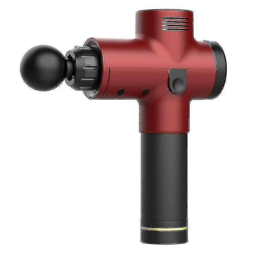Hkhbjs Eu Plug Red Massager H-Held Percussion Massage Gun 25.2V 20-Speed