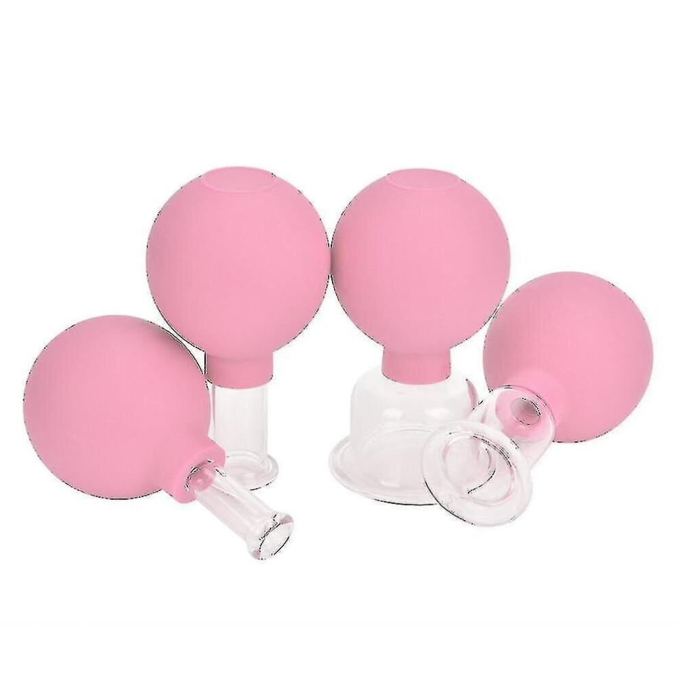 Hkhbjs Vacuum Cupping Cups Set Rubber Head, Glass Anti Cellulite For Therapy Massage