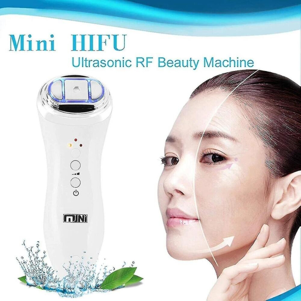 Hkhbjs Face Lift Device, Ultrasonic Mini Hifu Skin Rejuvenation Rf Lifting Beauty Machine Redmiter