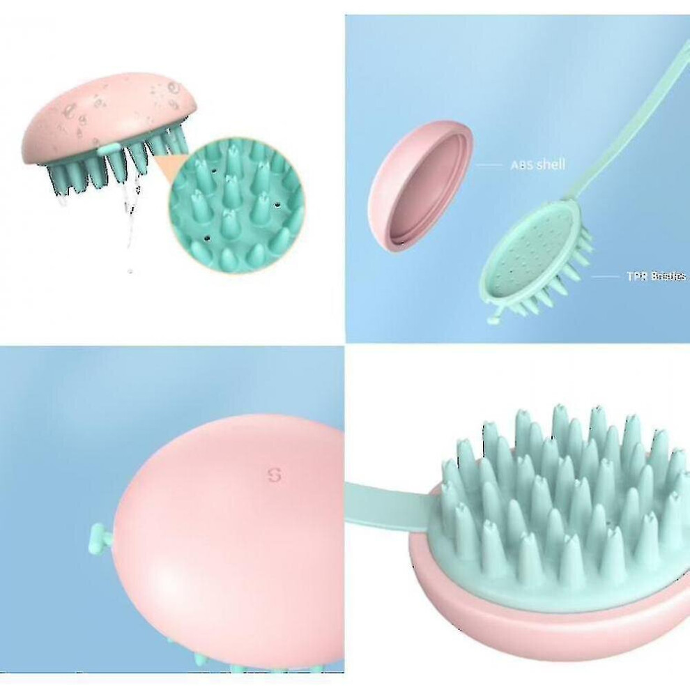 Hkhbjs Pink Scalp Massager Shampoo Brush, Manual Scalp Massage Brush(Pink)