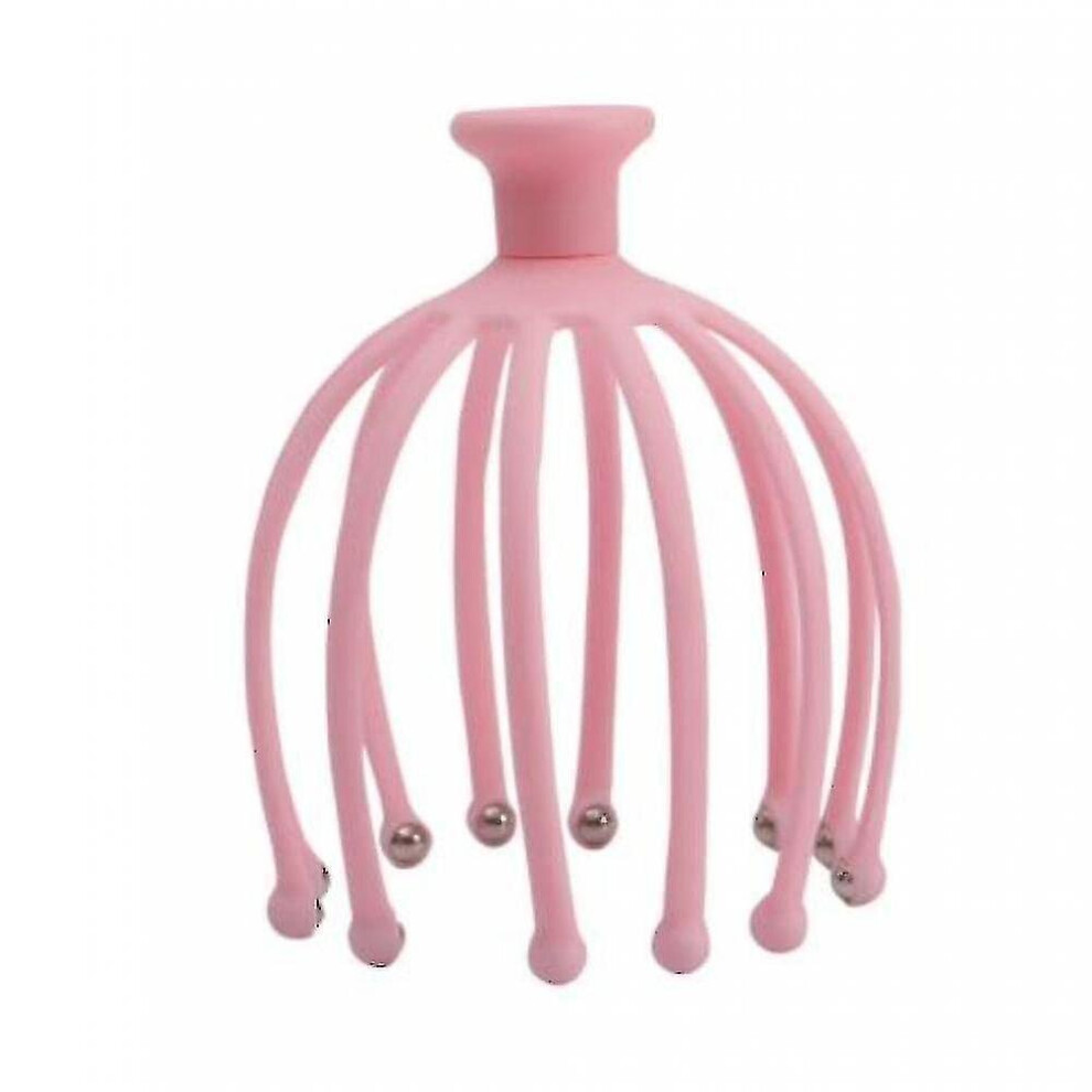 Hkhbjs Red 12 Ball Hand-Held Scalp Massage Tools, Which Can Promote Blood Circulation(Red)