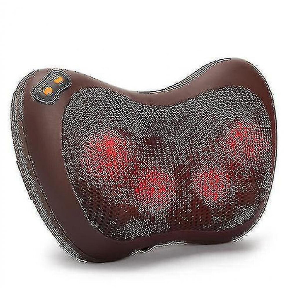 Hkhbjs Electric Back Massager With Heat,Shiatsu Back And Neck Massager With Deep Tissue Kneadingbrown