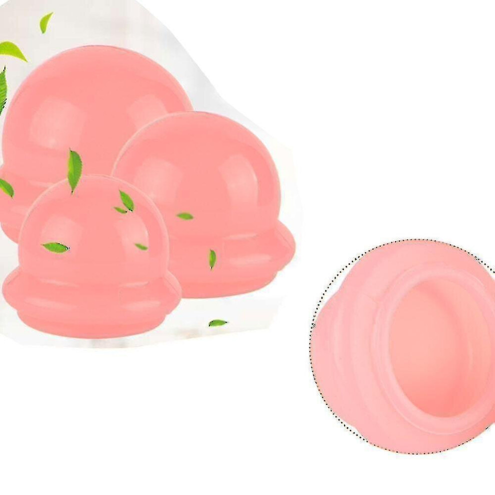 Hkhbjs 4Pcs Silicone Vacuum Thickened Negative Pressure Cupping Set Anti Cellulite Apparatus Portable
