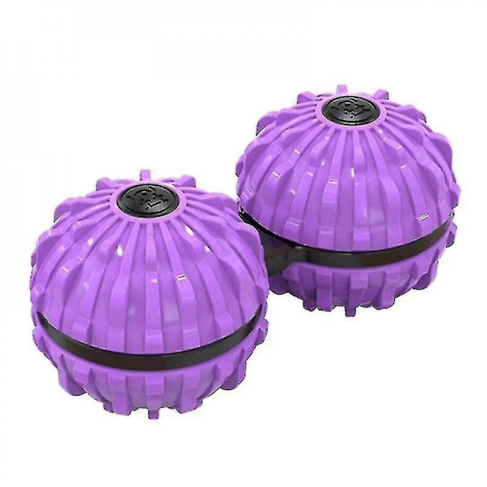 Hkhbjs Purple Abs Siamese Massage Ball- Relieve Fatigue Acupuncture Point Massager(Purple)