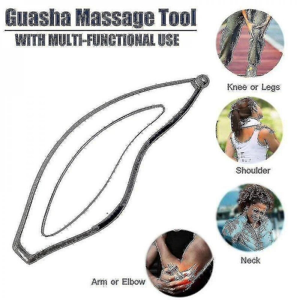 Hkhbjs Stainless Steel Gua Sha Board Manual Muscles Massager Relaxation Soft Tissue Physical Therapy Reduce