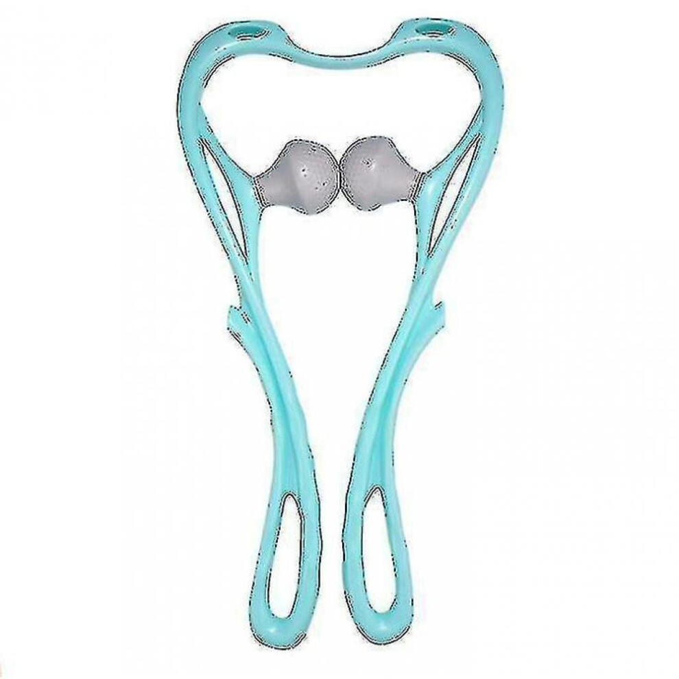 Hkhbjs Manual Cervical Spine Massager Multifunctional Neck Massagerblue