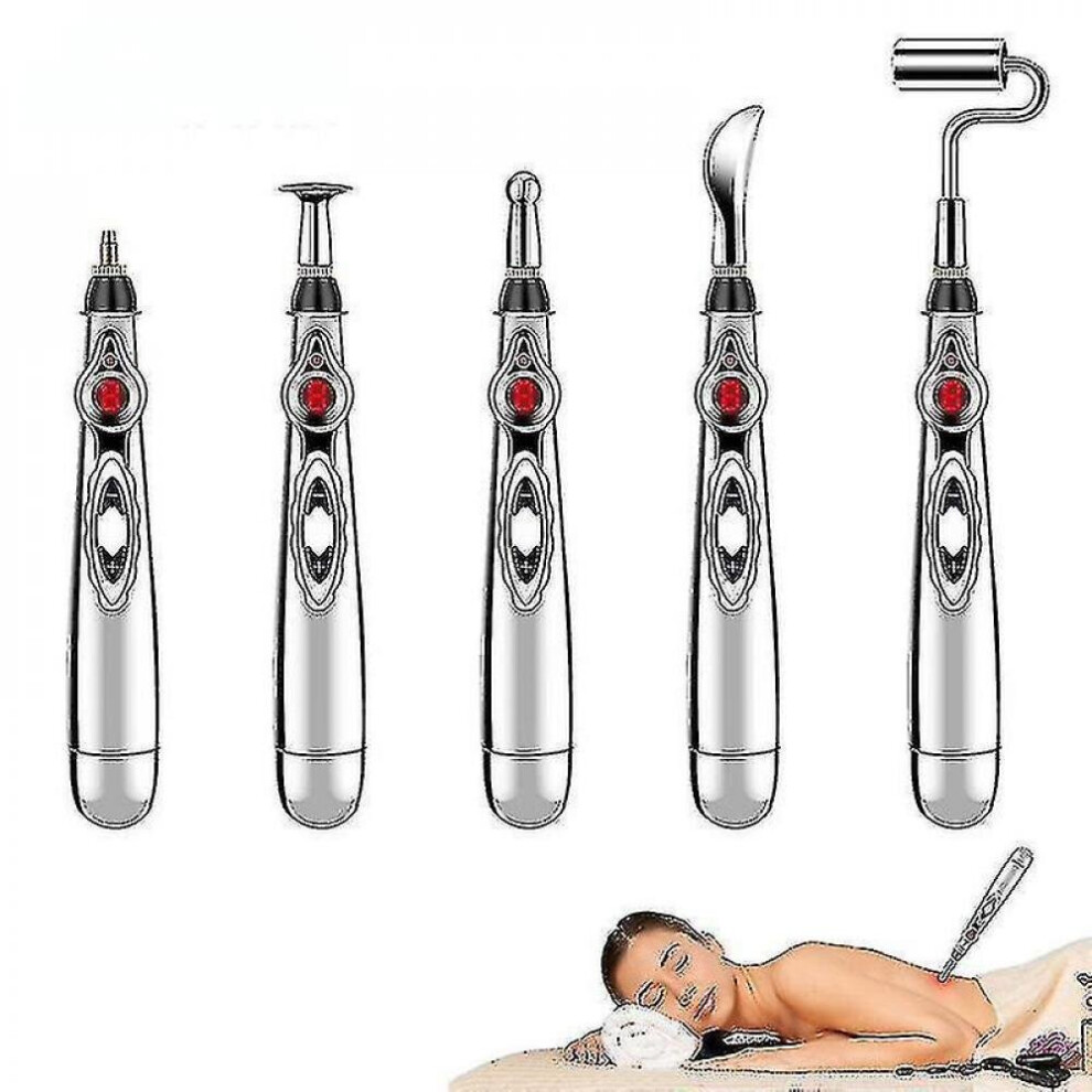 Hkhbjs Electronic Acupuncture Pen Electric Meridian Laser Therapy Heal Massage Pen