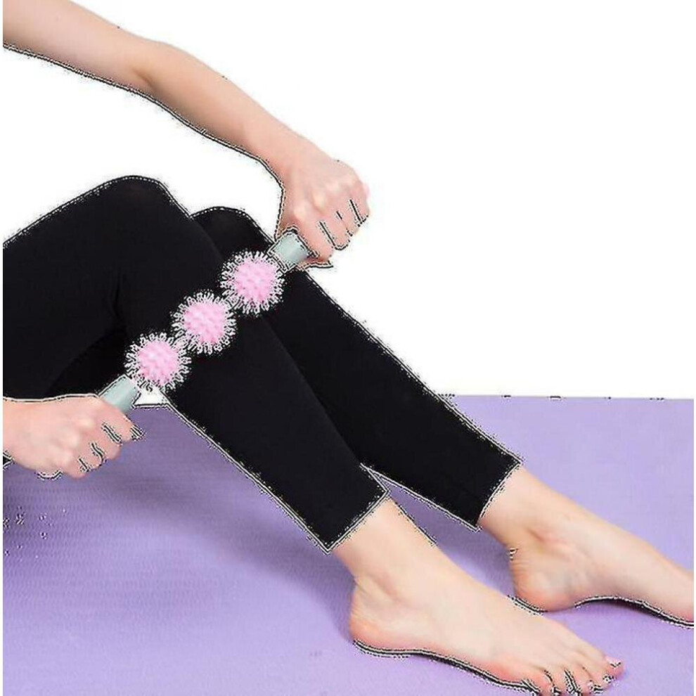 Hkhbjs Spike Roller Stick Massager Muscle Relaxation Thin Calf Artifact Yoga Fitness Equipment Yoga Massage