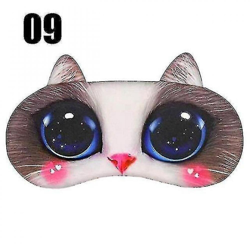 Hkhbjs Cute 3D Sleep Mask - Soft Portable Blindfold Eye Mask For Sleeping