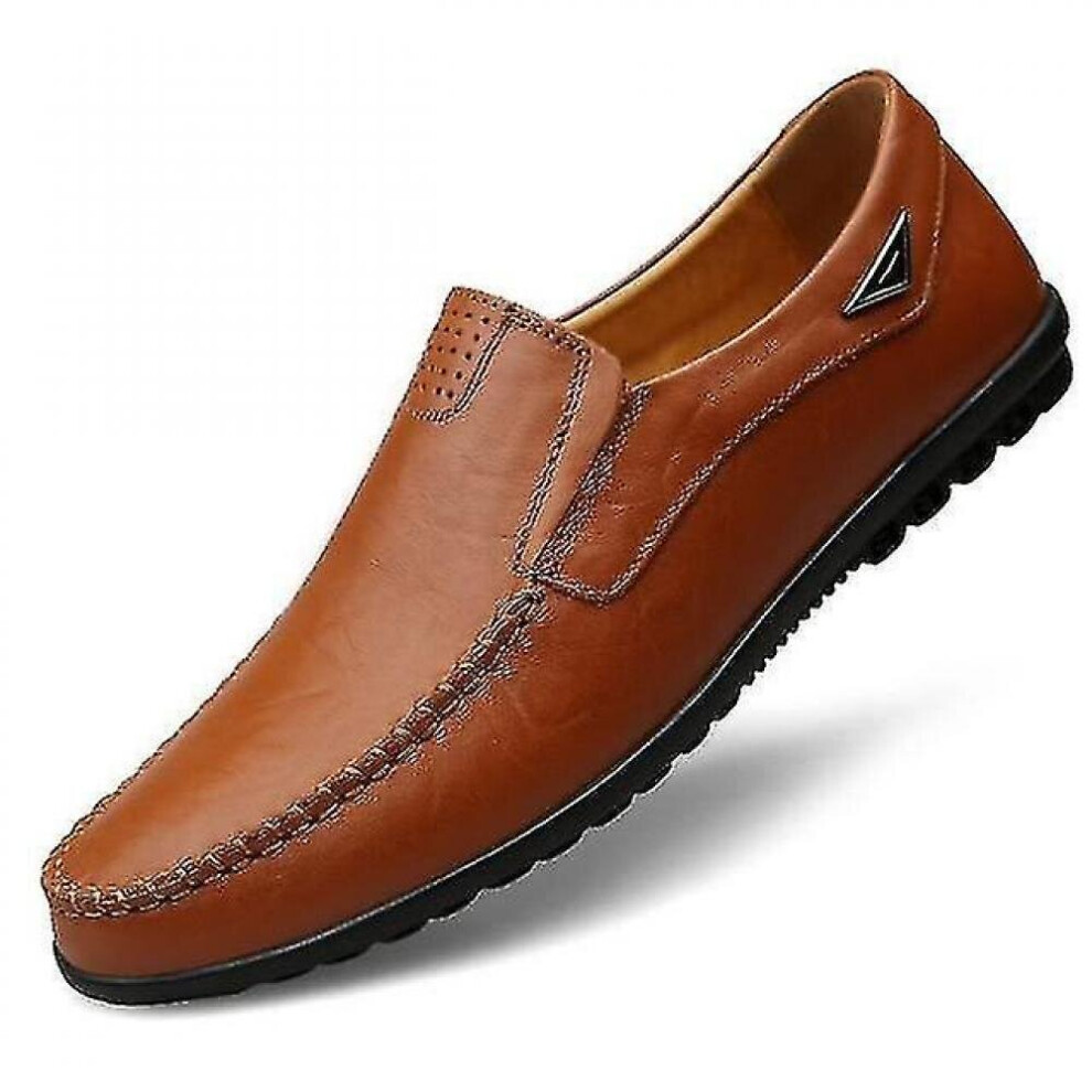 Hkhbjs Genuine Leather Men Shoes Casual Luxury Brand Soft Mens Loafers Moccasins Casual Shoes