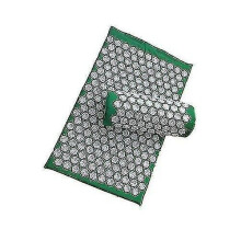 Lotus Acupucture Mat Massage Cushion With Pillow(one Set)(grass Green)