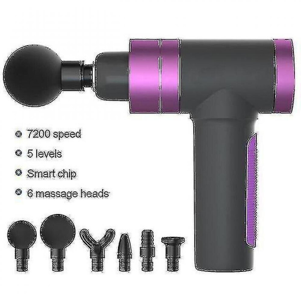 Hkhbjs Touch Screen Button Massage Gun Fascia Muscle Relax Therapy Massager Percussive Vibration Muscle