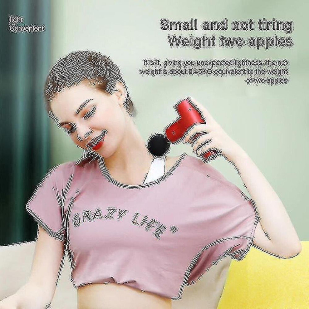 Hkhbjs Red Massage Gun Mini Muscle Relaxant Electric(Red)