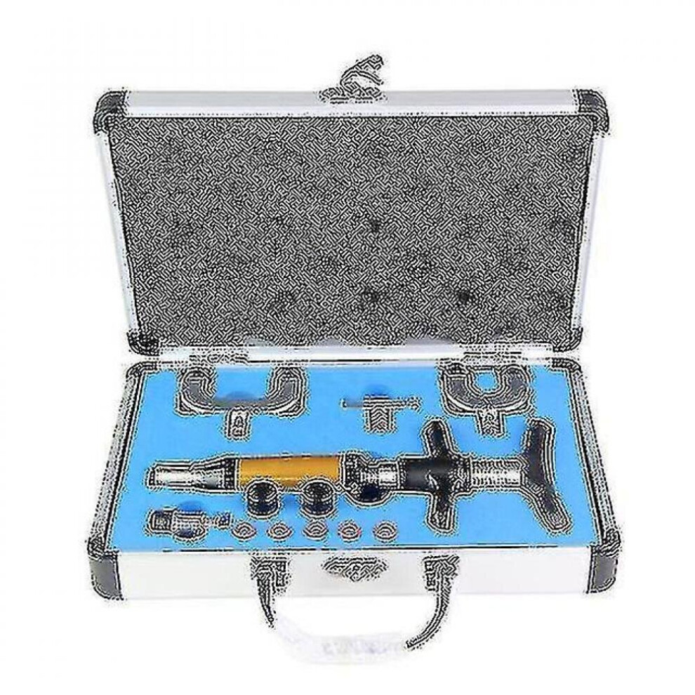 Hkhbjs Chiropractic Adjustment Tool, Spine Activator 6 Levels 4 Heads
