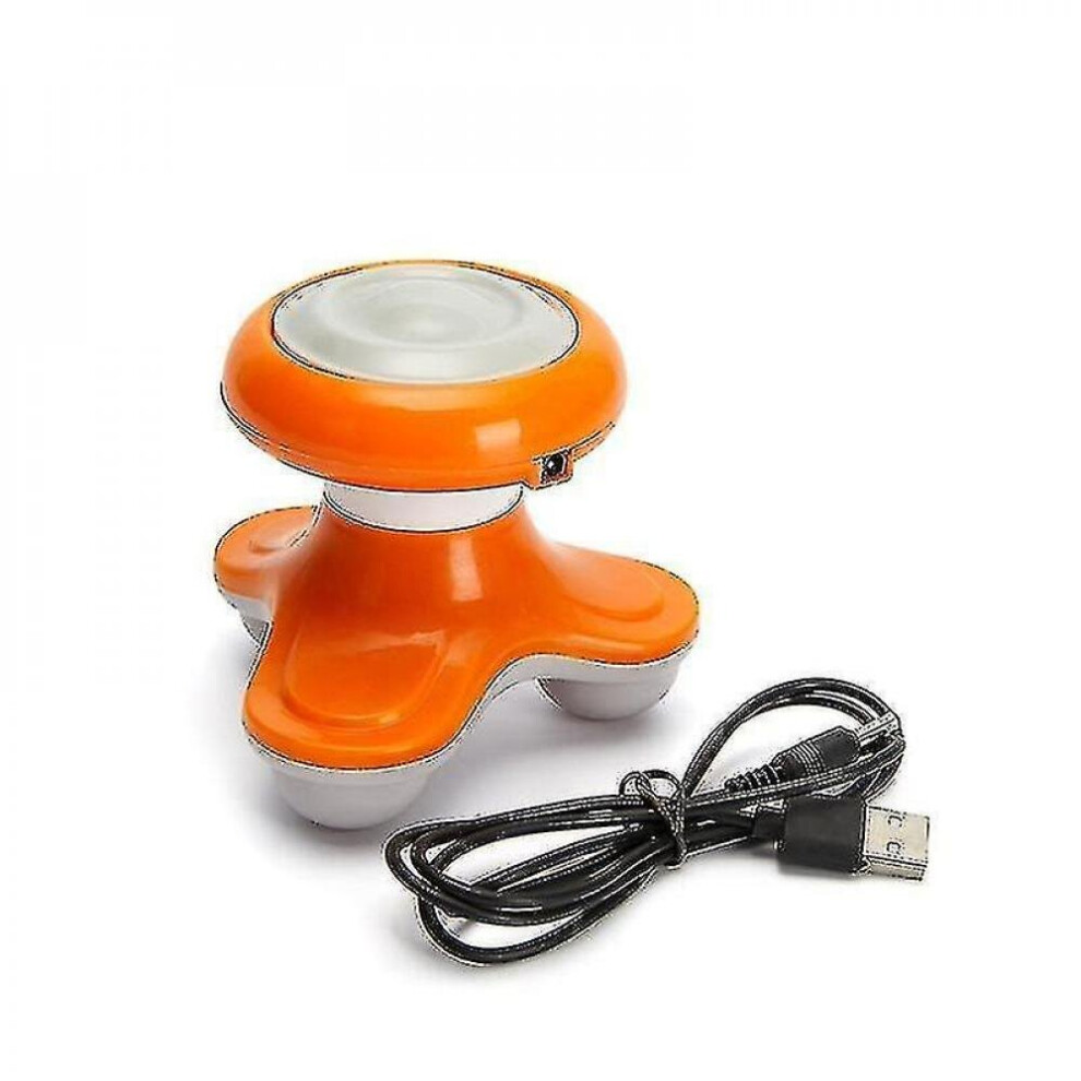 Hkhbjs Orange Plastic Triangle Shape Electric Usb Beauty Mini Neck Massager(Orange)