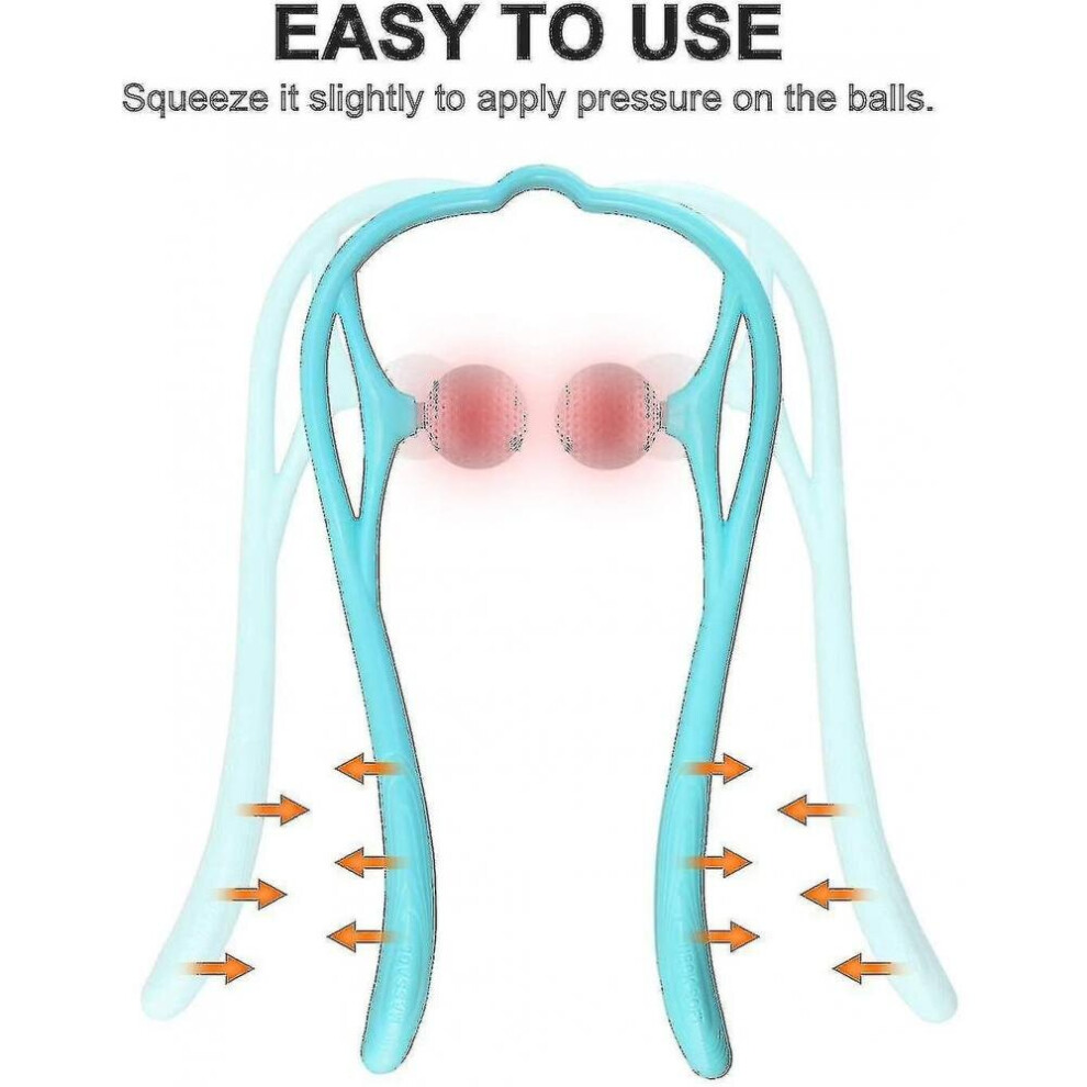 Hkhbjs Neck Massager The Manual Acupressure Trigger Point Deep Tissue Massage
