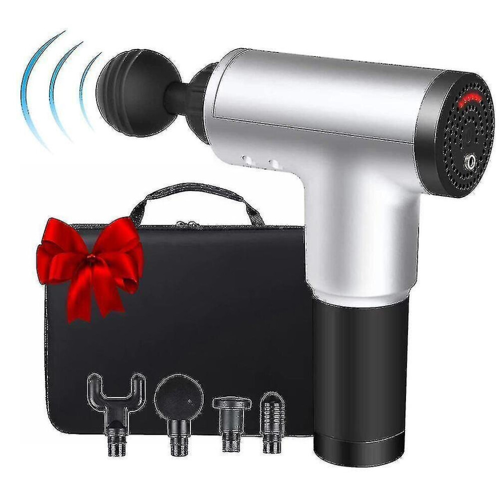 Hkhbjs Black Massage Gun Deep Tissue Massager Percussion Massage Gun Relax Body(Lcd Display-)