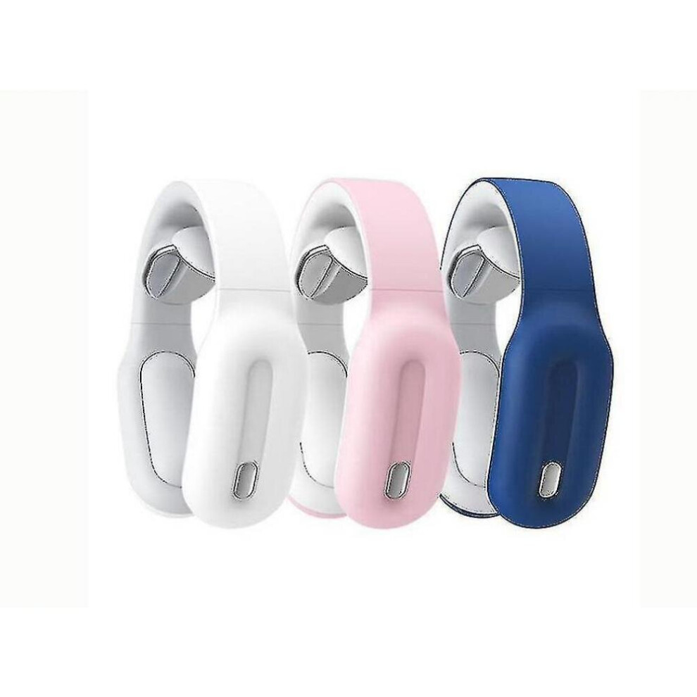 Hkhbjs Blue Neck Massager, Smart Cervical Massage Hot Compress Shoulder Pain Relief Tool(Blue)