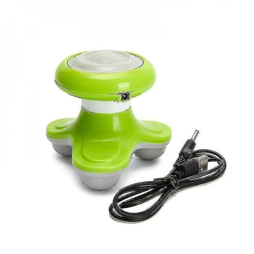 Hkhbjs Green Plastic Triangle Shape Electric Usb Beauty Mini Neck Massager(Green)
