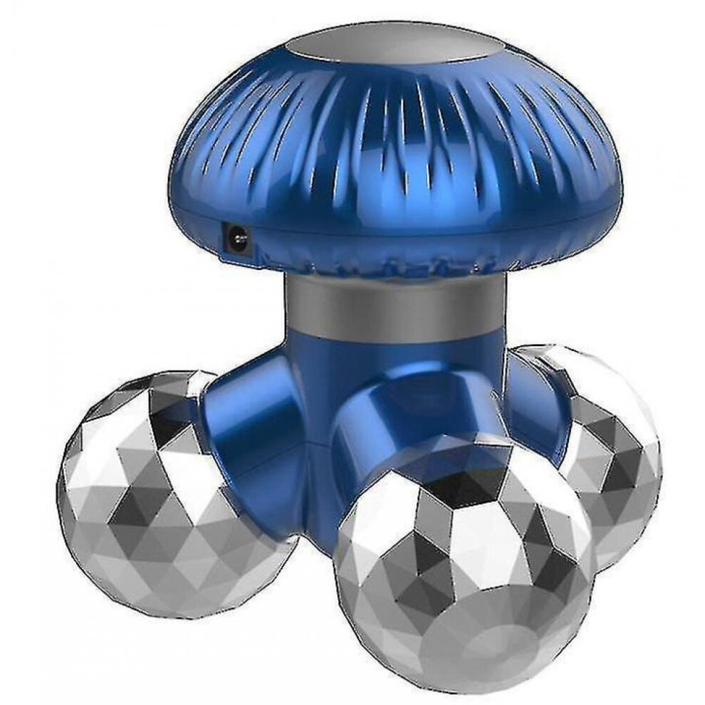 Hkhbjs Body Massager Electric Neck Massager Mushroom Shaped Usb Rechargeable(Blue)