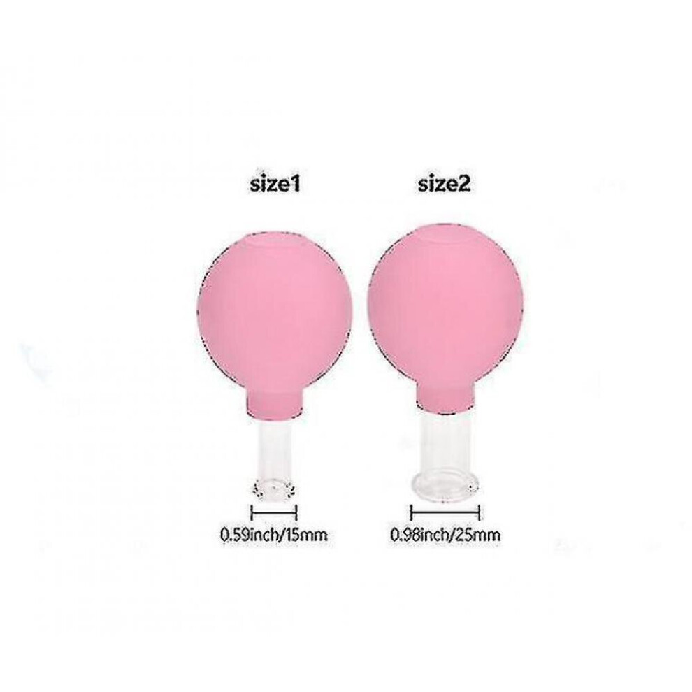 Hkhbjs Vacuum Cupping Cups Set Rubber Head, Glass Anti Cellulite For Therapy Massage