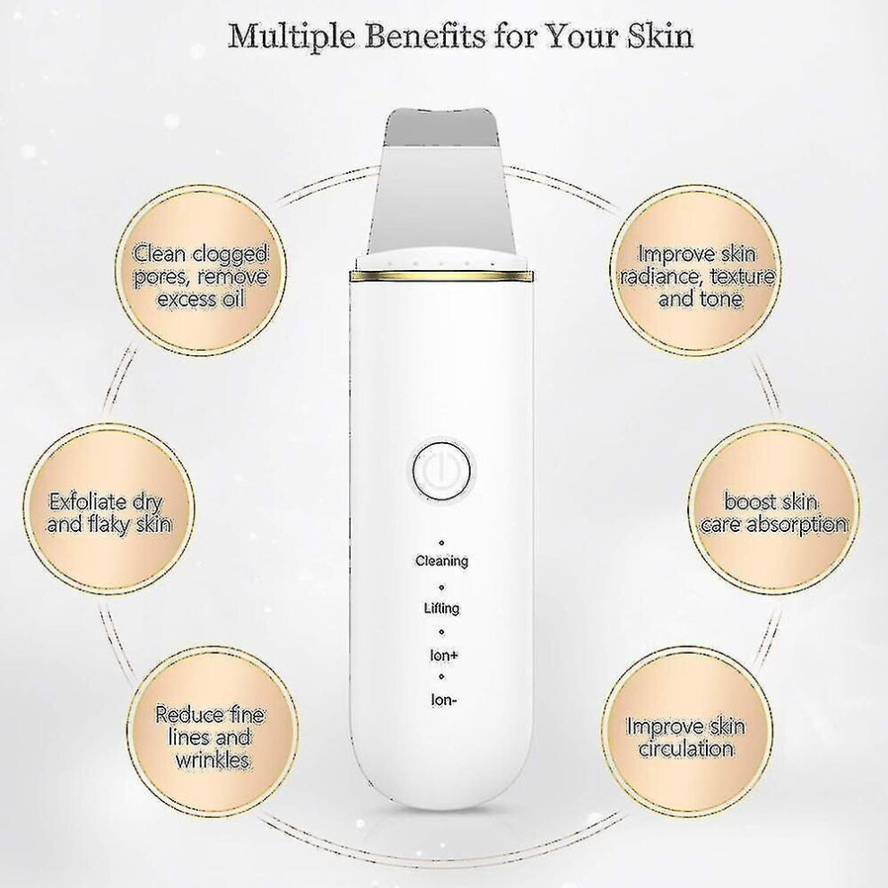 Hkhbjs Ultrasonic Skin Scrubber Deep Face Facial Pore Cleaner Scrubber Lift Machine Beauty|Skin Scrubbermt
