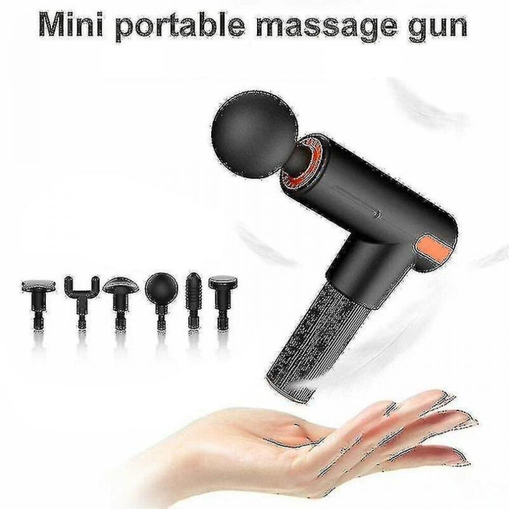 Hkhbjs Black S Mini Low Noise Profession Massage Gun Body Muscle Deep Fascia Massager Muscle Pain